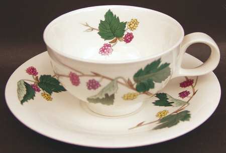 Mulberry Footed Cup & Saucer Set