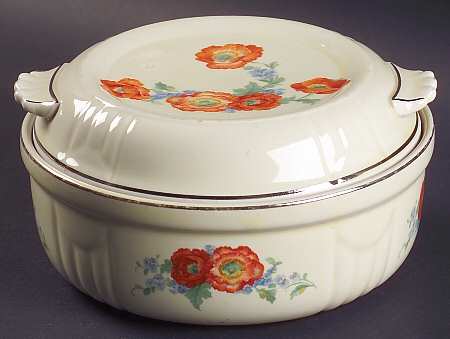 Orange Poppy 1.5 Quart Radiance Casserole with Lid