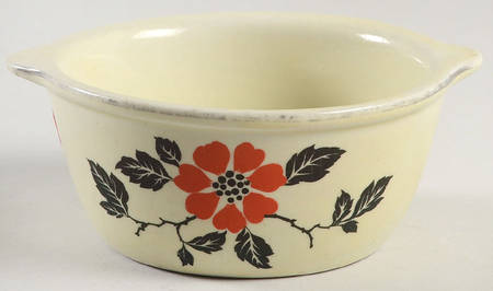 Red Poppy (Platinum Ring) Individual Dip Dish