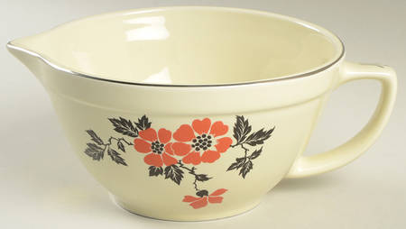 Red Poppy (Platinum Ring) Batter Bowl