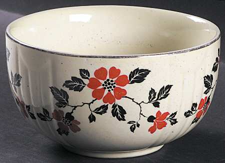 Red Poppy (Platinum Ring) 6" 1 Qt Radiance Bowl