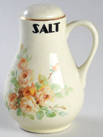 Yellow Rose Handled Salt Shaker