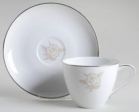 Madison (Japan) Flat Cup & Saucer Set by Hampton (Japan)