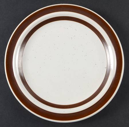 Brown Stone Salad Plate by Haniwa