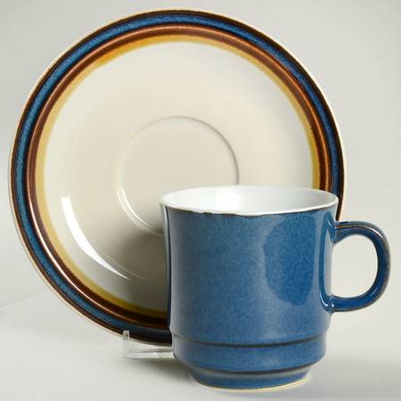 Largo Flat Cup & Saucer Set by Haniwa