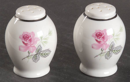 Enchanted Rose Pink Salt & Pepper Set by Home Arts