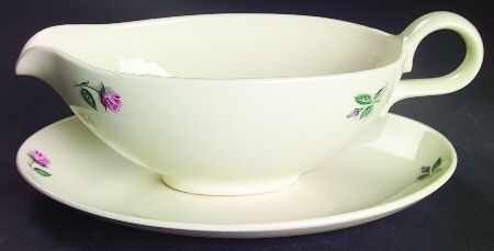 Rhythm Rose Gravy Boat & Underplate/Relish