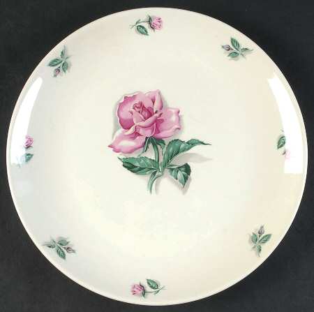 Rhythm Rose Luncheon Plate