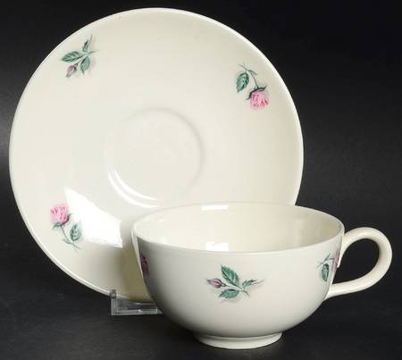 Rhythm Rose Flat Cup & Saucer Set