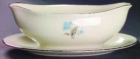 Breath of Spring Gravy Boat with Attached Underplate