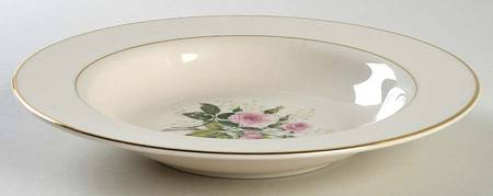 Provincial Rose Rim Soup Bowl