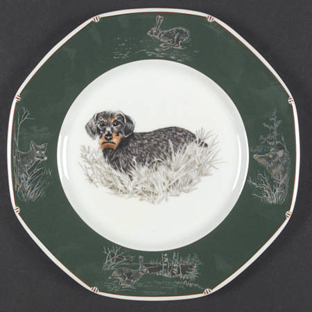 Chasse Hunter Green Salad/Dessert Plate