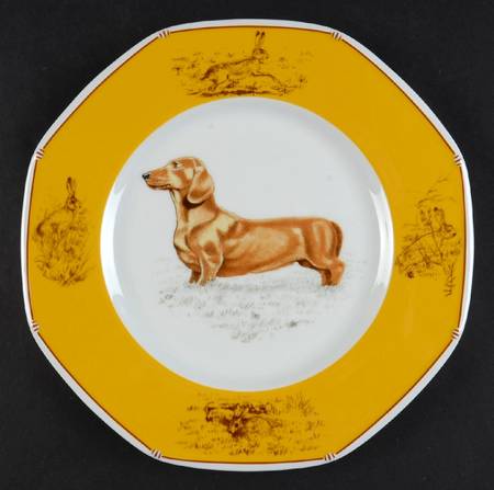 Chasse Yellow Salad/Dessert Plate