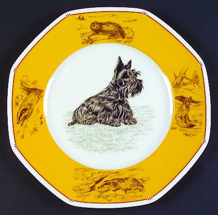 Chasse Yellow Salad/Dessert Plate