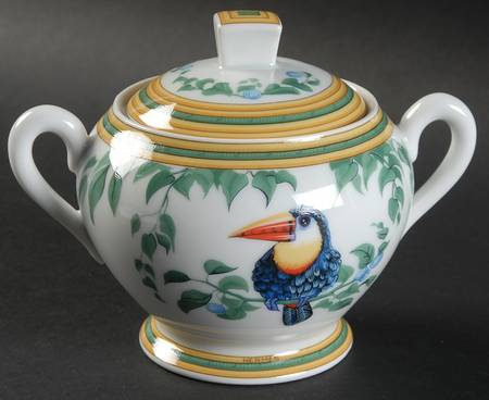 Toucans (Birds) Sugar Bowl & Lid