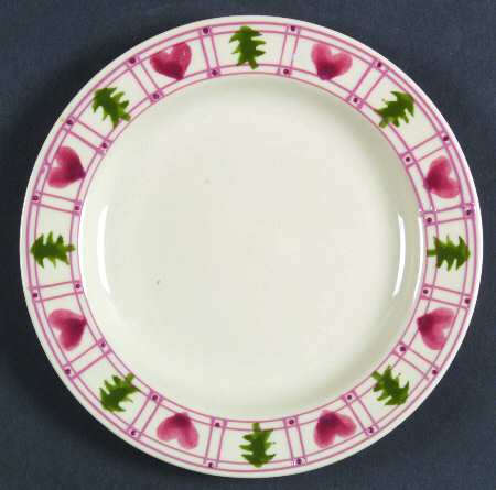 Hearts & Trees Salad Plate