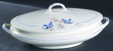 Blue Bird Oval Covered Vegetable
