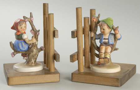 Apple Tree Boy &amp; Girl Bookends by M.I. Hummel