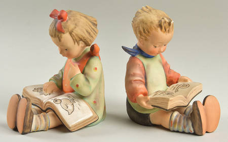 Bookworm-Bookend-Boy-Girl Single &amp; Pairs by M.I. Hummel