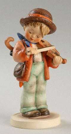 Little Fiddler-Brown Hat by M.I. Hummel