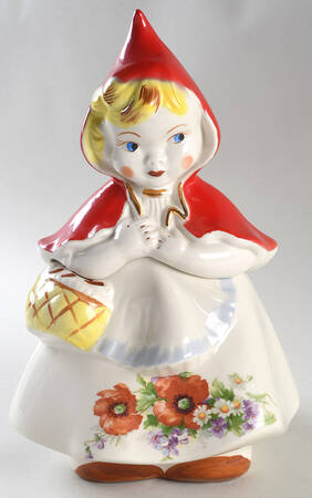 Little Red Riding Hood Cookie Jar & Lid #27