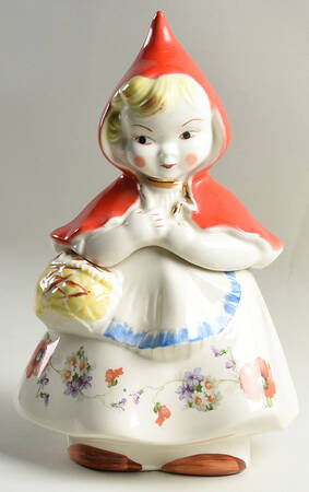 Little Red Riding Hood Cookie Jar & Lid