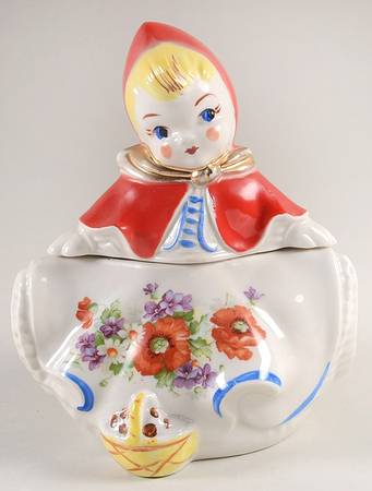 Little Red Riding Hood Cracker Jar & Lid