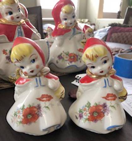 Little Red Riding Hood Tall Salt & Pepper Set