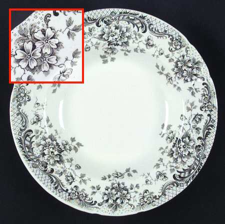 Maine Green Large Rim Soup Bowl