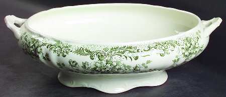 Maine Green Oval Vegetable No Lid