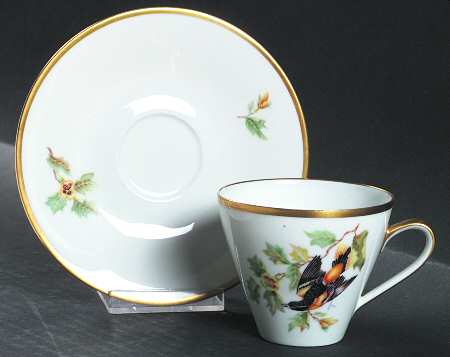Audubon Bird Flat Cup & Saucer Set