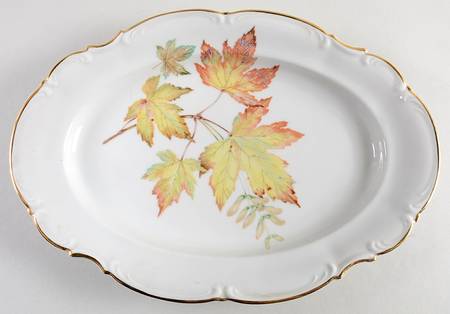 The Autumn Leaves 12" Oval Serving Platter