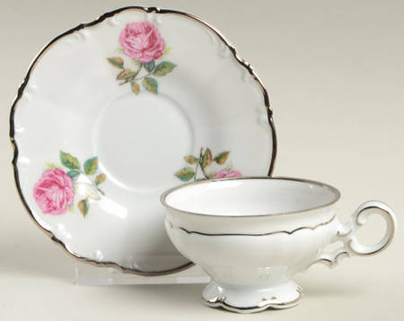The Belrose Footed Demitasse Cup & Saucer Set