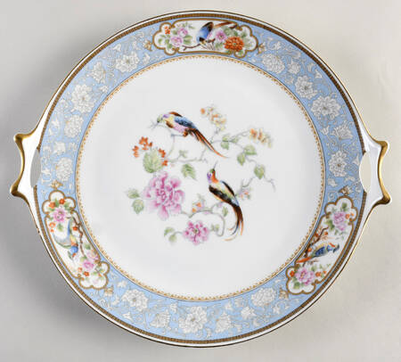 Bird of Paradise Handled Cake Plate