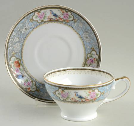 Bird of Paradise Footed Cup & Saucer Set