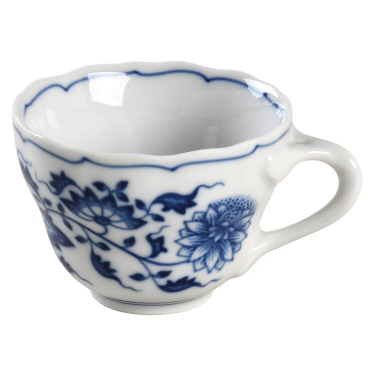 Blue Onion Flat Demitasse Cup