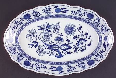 Blue Onion 15" Oval Serving Platter