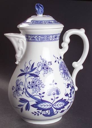 Blue Onion Coffee Pot & Lid