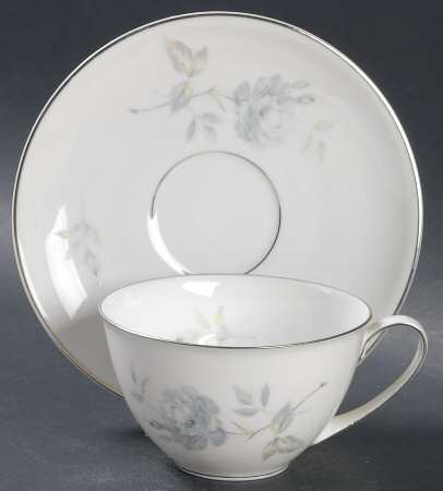 Dawn Rose Flat Cup & Saucer Set