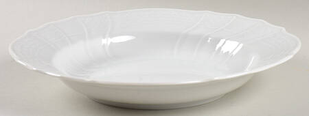 Dresden All White Large Rim Soup Bowl