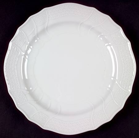 Dresden All White Large Dinner Plate