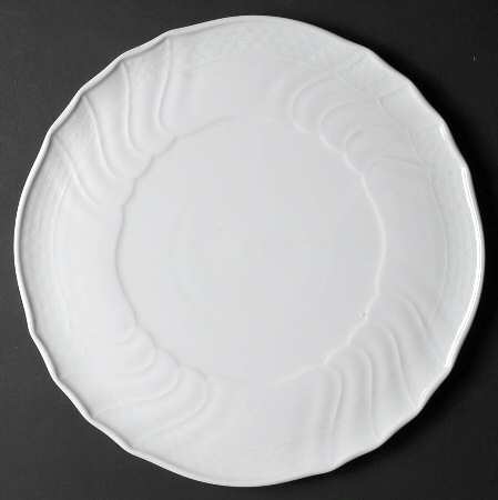 Dresden All White Tart Dish