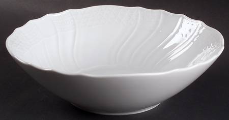 Dresden All White 10" Round Vegetable Bowl