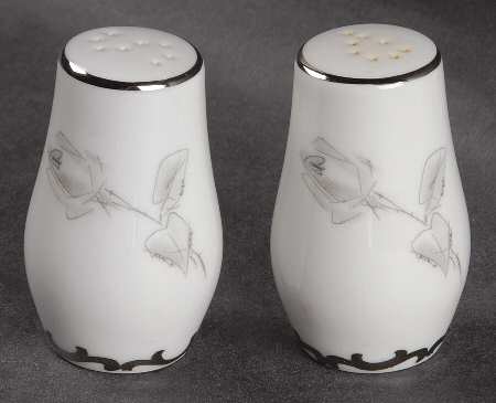 Gray Rose Salt & Pepper Set