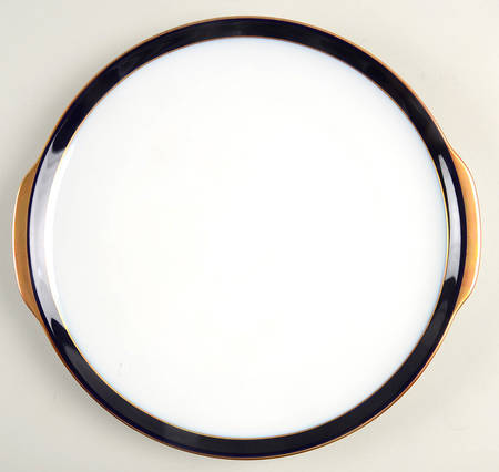 Kobalt (Coupe, Olivia Shape) Handled Cake Plate