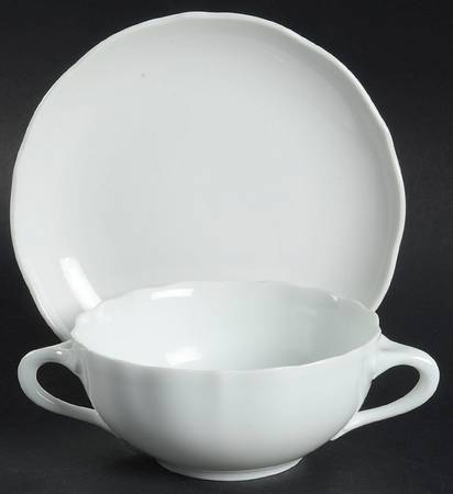 Maria Theresia Flat Cream Soup Bowl & Saucer Set