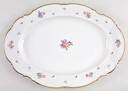 Mayfair (White, 7619) 16" Oval Serving Platter