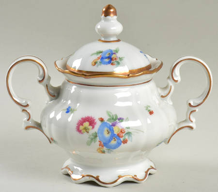Mayfair (White, 7619) Sugar Bowl & Lid