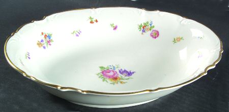 Mayfair (White, 7619) 10" Oval Vegetable Bowl