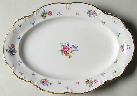 Mayfair (White, 7619) 12" Oval Serving Platter